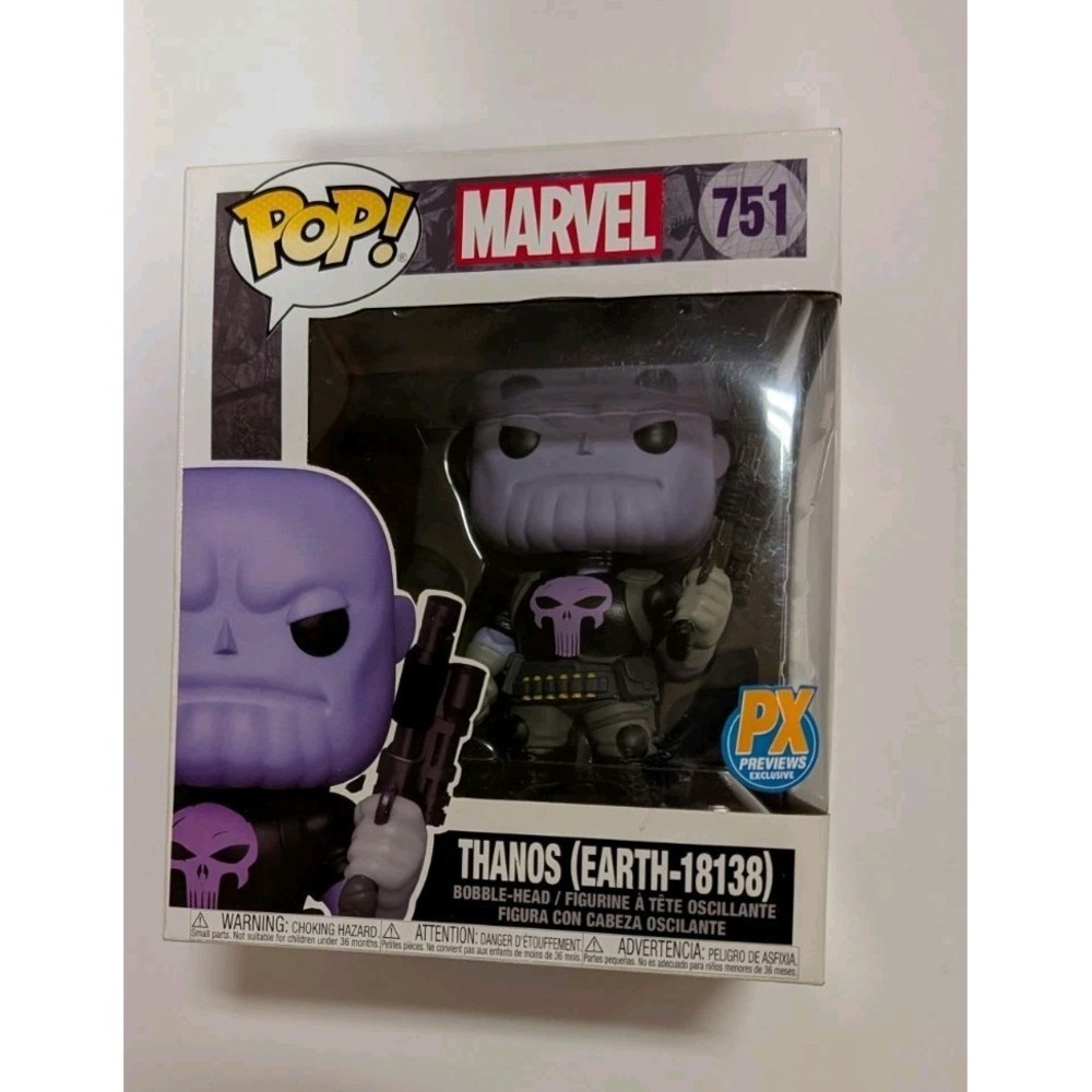 Punisher Thanos Earth 18138 Marvel Funko 6" Pop Previews P/X Exclusive